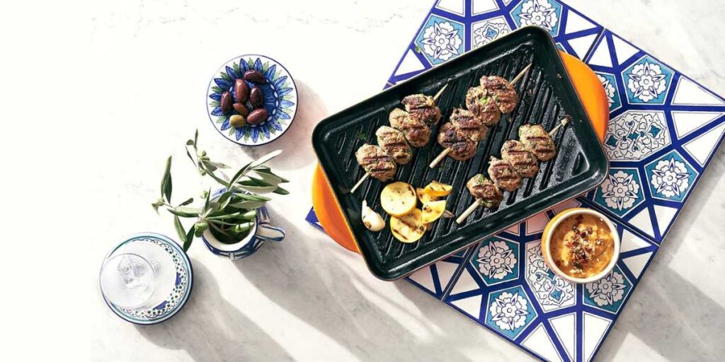 kela CALIDO, grillplaat voor inductie, 35 x 25 cm, gietijzeren geëmailleerd gietijzer, hittebestendig tot 300 °C, zwart